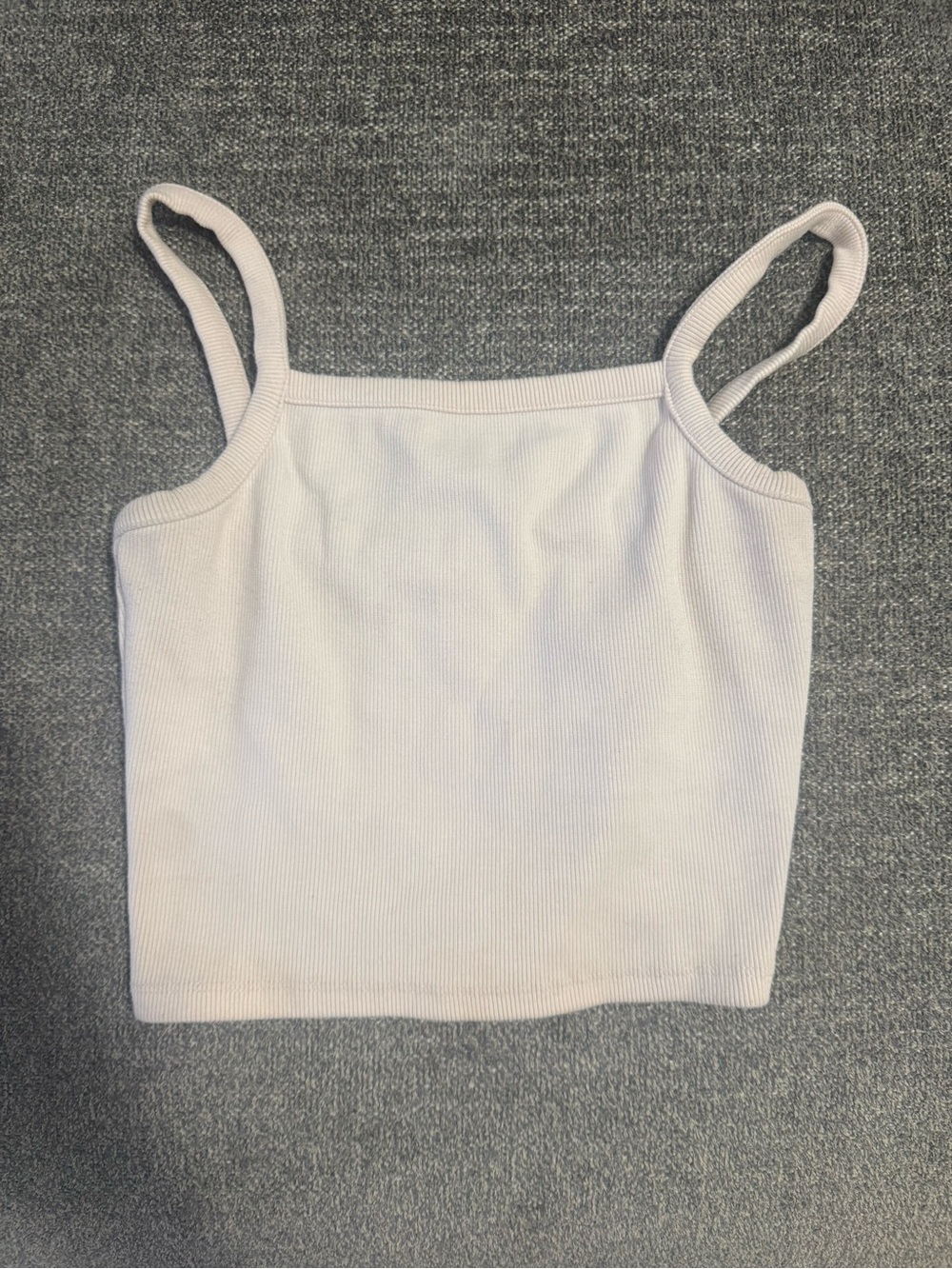 Nude Lucy Ribbed Square-Neck Camisole in Light Pink